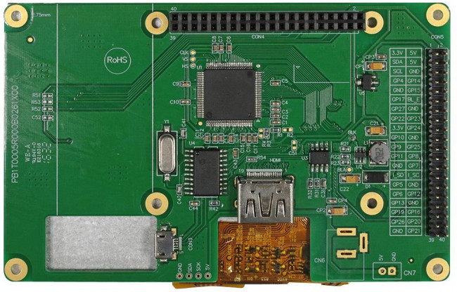 MCT050HDMI-A-RTP, TFT ЖК-дисплей, 5 ", 800 x 480, WVGA, Ландшафтный, RGB, 5В MCT050HDMI-A-RTP, TFT ЖК-дисплей, 5 ", 800 x 480, WVGA, Ландшафтный, RGB, 5В