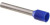 FSD80-18-D, TERMINAL, WIRE FERRULE, 14AWG, BLU