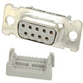8309-6000, D-Sub Connector, Socket, 26 and 28AWG, Copper Alloy, Gray, Gold, 8300 Series | 3M 8309-6000