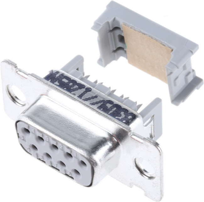 8309-6000, D-Sub Connector, Socket, 26 and 28AWG, Copper Alloy, Gray, Gold, 8300 Series | 3M 8309-6000