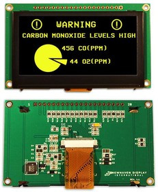NHD-2.7-12864WDY3, OLED Displays &amp; Accessories 2.7 in Yellow OLED 128 x 64