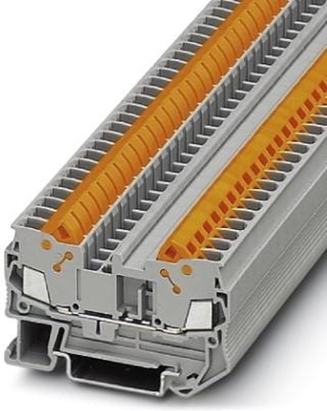 3206416, QTC 2.5 Series Grey Feed Through Terminal Block, 0.5 2.5mm², Single-Level, Quick Connect 3206416, QTC 2.5 Series Grey Feed Through Terminal Block, 0.5 2.5mm², Single-Level, Quick Connect