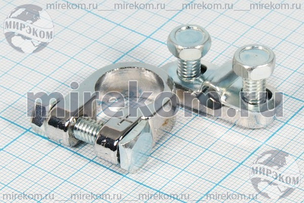 Клемма автомобильная "+", d18, 2C, AlSi силумин, зажим Клемма автомобильная "+", d18, 2C, AlSi силумин, зажим