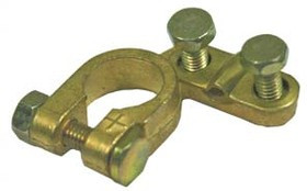 Клемма автомобильная "+", d18, 2C, AlSi силумин, зажим Клемма автомобильная "+", d18, 2C, AlSi силумин, зажим