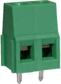 CTBP0108/2, Клеммная колодка типа провод к плате, 5.08 мм, 2 вывод(-ов), 22 AWG, 12 AWG, 3.31 мм², Винт