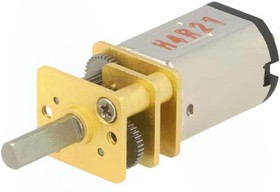 3051, Двигатель: DC, с редуктором, HPCB 12V, 12ВDC, 750мА, Ось: D профиль