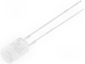 OSM5DK5GA1B, LED; 5mm; white warm; 1120?1560mcd; 100°; Front: flat; 2.8?3.6V