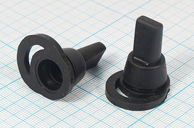 Изолированный колпачок, 20.0xh30xd12, резиновый, черный, WPC-03