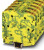 3260106, PTPOWER 95-PE Series Green/Yellow DIN Rail Terminal Block, 95mm², Single-Level, Push In Termination