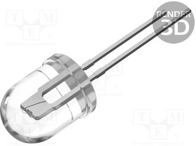 OSG59AA131A, LED; 10mm; green; 30000?35000mcd; 30°; Front: convex; 2.8?3.6V