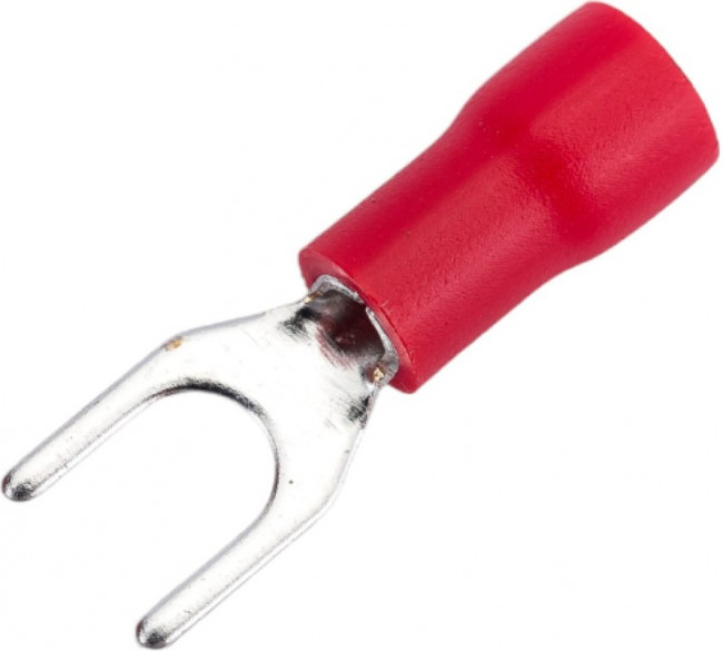 Наконечник НВИ 1.25-4 вилка 0.25-1.5 мм красный уп 100 шт 084-04-14,084-04-014 4670042793947