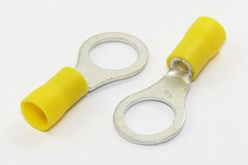 Клемма"O", d10,5мм, 4,0-6,0мм2, обжимная, желтый Клемма"O", d10,5мм, 4,0-6,0мм2, обжимная, желтый