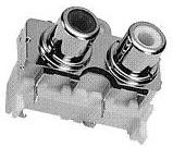 PJRAS2X1S01X, CONNECTOR, 2POS RA SHLD PHJK RE 09N0912