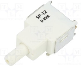 SP-12SH-S, Переключатель: кнопочный, Пол: 2, 0,4A/28ВAC, 0,4A/28ВDC, 500МОм