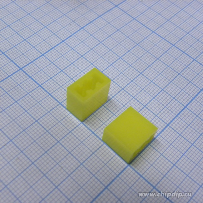 Колпачок A08 желтый, Толкатель кнопочный