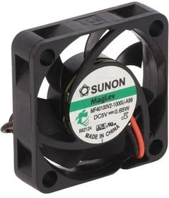 MF40100V2-1000U-A99, DC Fans Axial Fan, 40x40x10mm, 5VDC, 7CFM, 0.12\"H2O, Vapo, Wire, Auto Restart