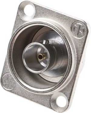 NBB75DSI, jack Panel Mount BNC Connector, 75, Solder Termination, Straight Body