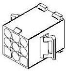 19-09-2096, Pin &amp; Socket Connectors 9P HOUSING W/LATCH W/O PNL MNT