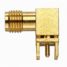 72971, RF Connectors / Coaxial Connectors SMA JACK R/A PCB RECEPTACLE