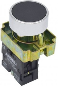 Кнопка XB2-BА21 без подсветки черный 1НО (ANDELI)