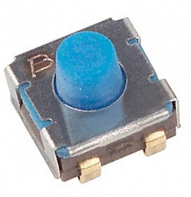 7914J-1-000, Switch Tactile N.O. SPST Round Button J-Bend 0.1A 16VAC 16VDC 100000Cycles 2.94N SMD Tube