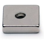 Неодимовый магнит прямоугольник 12х12х3 мм с зенковкой 3.5/6 мм