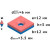 Неодимовый магнит прямоугольник 12х12х3 мм с зенковкой 3.5/6 мм