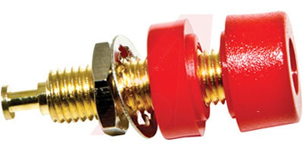 BU-P2854-2, Test Plugs &amp; Test Jacks 4MM BANANA JACK, RED 10PK