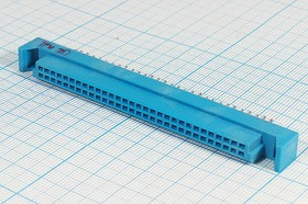 Разъем (прямоугольный соединитель) СНО53-60-2-В розетка, шаг 2.5мм, контакты 60HP, на плату, СНО53-60-2-В