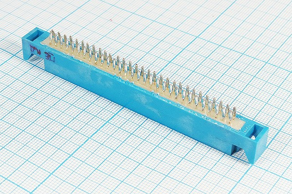 Разъем (прямоугольный соединитель) СНО53-60-2-В розетка, шаг 2.5мм, контакты 60HP, на плату, СНО53-60-2-В
