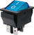 IRS-201-1A3 (синий), Переключатель с подсветкой ON-OFF (15A 250VAC) DPST 4P IRS-201-1A3 (синий), Переключатель с подсветкой ON-OFF (15A 250VAC) DPST 4P