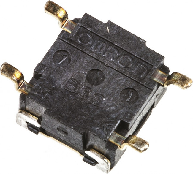 B3S-1002, Тактильная кнопка, Серия B3S, Top Actuated, SMD (Поверхностный Монтаж), Round Button, 230 гс B3S-1002, Тактильная кнопка, Серия B3S, Top Actuated, SMD (Поверхностный Монтаж), Round Button, 230 гс
