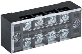 Клеммный терминал до 2,5 мм2 25A 4 клеммные пары 50 шт. PROxima tb-2504