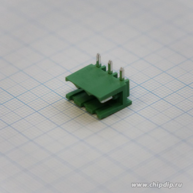 2EDGR-5.0-03P-14, Клеммник, 3-контактный 5мм, угловой
