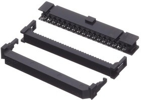 XG4M-3430-T, Rectangular MIL Spec Connectors Socket+StrainRelief Set 34Pin 1Polar