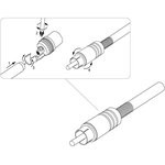 06-0151-A2, Разъем аудио, RCA под винт, металл «Silver», (2 шт.)