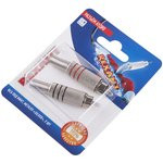 06-0151-A2, Разъем аудио, RCA под винт, металл «Silver», (2 шт.)