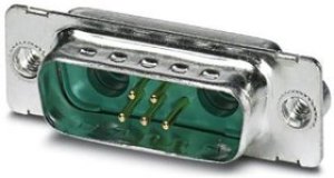 CUC-DSI-S1STZ- S/DSLSB2P5S, Комбинированный разъем D Sub, DA-7W2, Штекер, 7 контакт(-ов), 5 Сигнальных, 2 силовых, Пайка