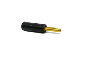 580-0100, Test Plugs &amp; Test Jacks 4MM PLG. BLK/GOLD