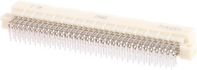 384063 / 384063-E, PRESS 96 Way 2.54mm Pitch, Type C Class C2, 3 Row, Right Angle DIN 41612 Connector, Plug 384063 / 384063-E, PRESS 96 Way 2.54mm Pitch, Type C Class C2, 3 Row, Right Angle DIN 41612 Connector, Plug