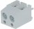 TB-5.0-P-2P1-GY, Зажимная рейка для печатных плат, угловой 90°, 5мм, на PCB, 16А TB-5.0-P-2P1-GY, Зажимная рейка для печатных плат, угловой 90°, 5мм, на PCB, 16А