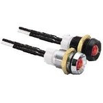 A1048OAAAC, Держатель LED, 5мм, хром, металл, вогнутый, IP66, L 15,5мм