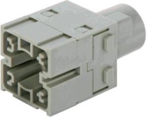 09140062733, Разъем: HDC, модуль, "мама", Han Modular, PIN: 6, 16А, 500В, Модули: 1