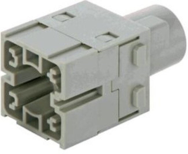 09140062733, Разъем: HDC, модуль, "мама", Han Modular, PIN: 6, 16А, 500В, Модули: 1 09140062733, Разъем: HDC, модуль, "мама", Han Modular, PIN: 6, 16А, 500В, Модули: 1