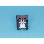 PSM2-1-R-B-R, Кнопка мини с фикс. кр.в чер.корп.с кр.инд.