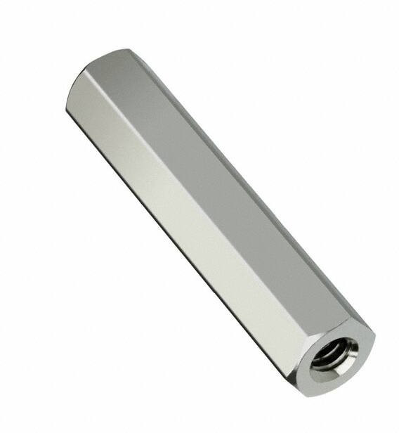 R40-1002502, Стойка, Латунь, M4, Шестигранная Гнездовая, 25 мм, 25 мм R40-1002502, Стойка, Латунь, M4, Шестигранная Гнездовая, 25 мм, 25 мм