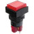 D16LMS1-1abKR, Кнопка без фиксации (5A 250VAC), LED подсветка 24VDC