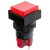 D16LMS1-1abKR, Кнопка без фиксации (5A 250VAC), LED подсветка 24VDC