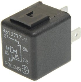 981.3777-11, Реле замыкания; 4-конт. с карманом под кронштейн 20 А, 24 В