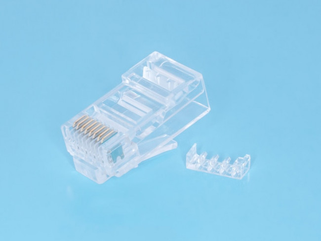 TP6-8P8C-S2, Вилка сетевая RJ45, 6 CAT, со вставкой, универсальная TP6-8P8C-S2, Вилка сетевая RJ45, 6 CAT, со вставкой, универсальная